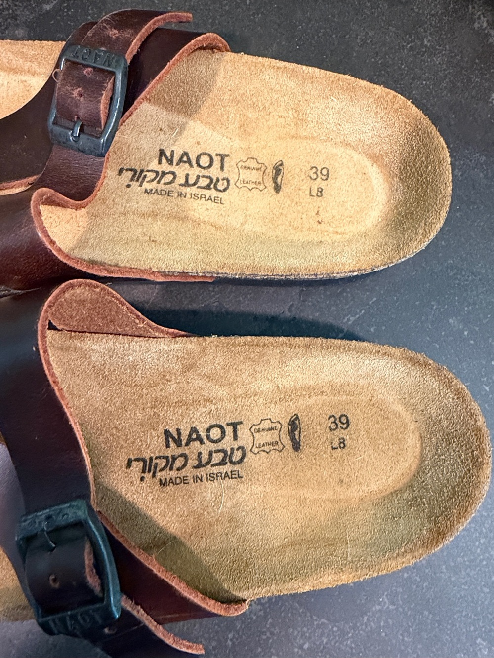 Naot Brown Leather Sandals - Picture 5 of 5